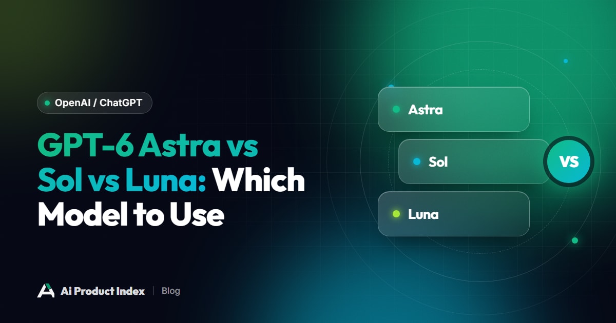 GPT-6 Astra vs Sol vs Luna: Which Model to Use
